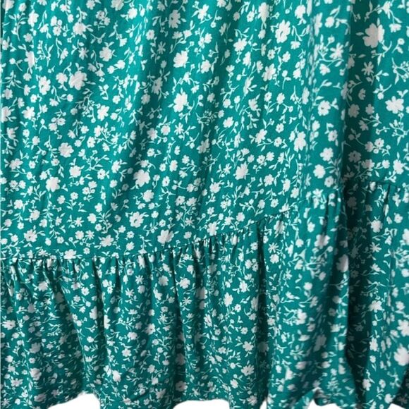 Avenue Cameron off shoulder ditsy floral dress SIZE 18 TURQOUISE A LINE - Picture 5 of 7